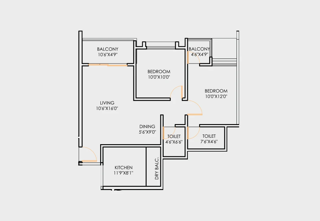 Magnus Parkway 2 BHK