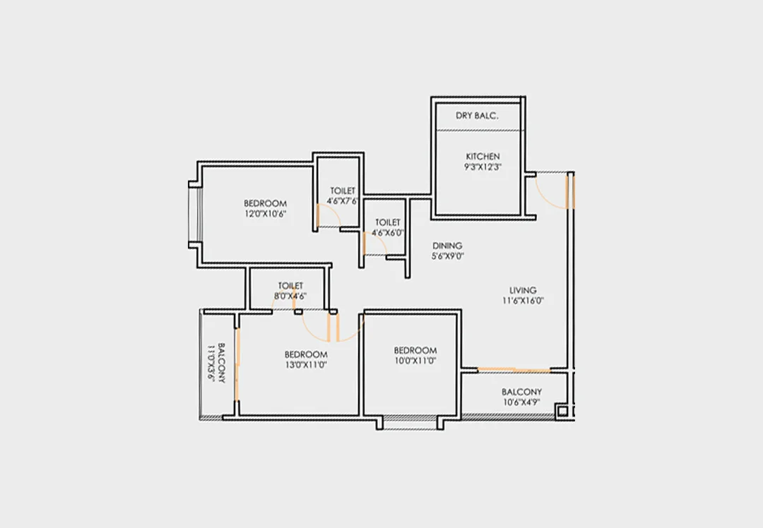 Magnus Parkway 3 BHK